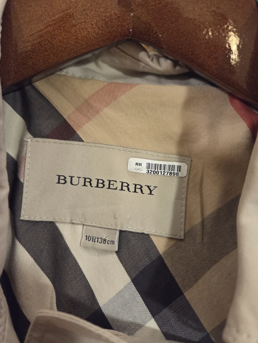 Light Beige Double-Breasted Trench Coat